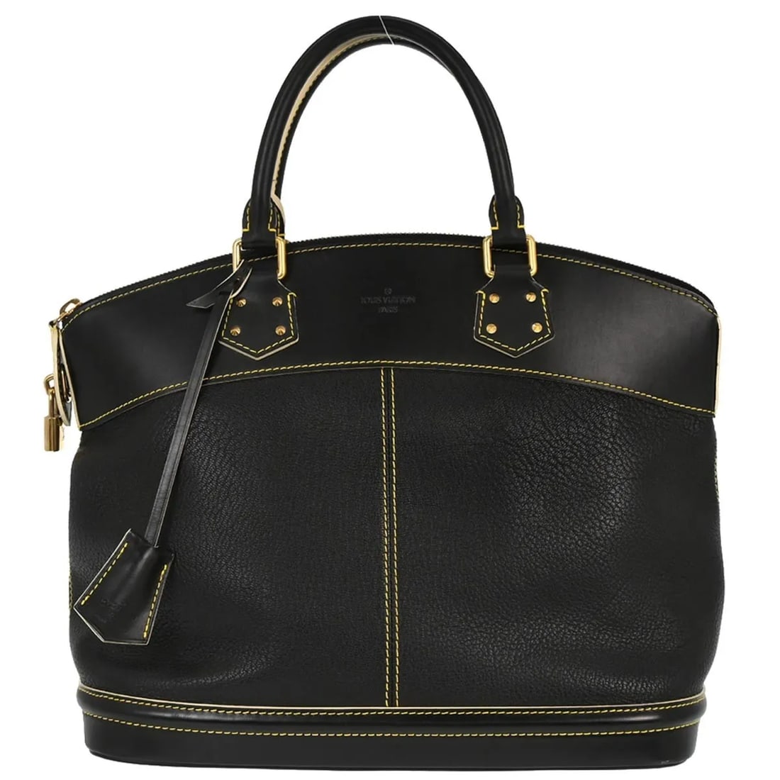 Louis Vuitton Suhali Lockit black leather handbag: Louis Vuitton Suhali Lockit black leather handbag The Louis Vuitton Suhali Lockit Handbag is crafted from black leather and designed for women. This handbag features a spacious interior and a secure z