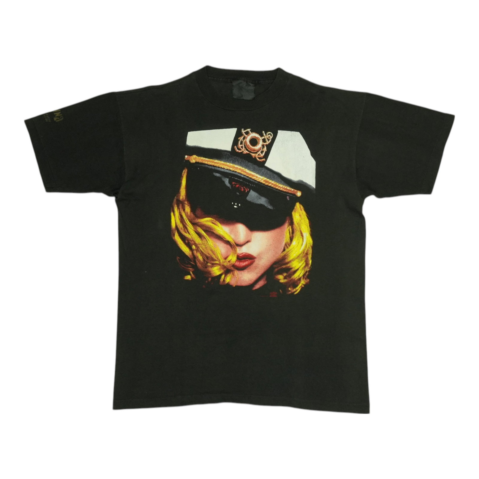 Vintage 1993 Madonna The Girlie Show Black Cotton Concert T-Shirt: Vintage 1993 Madonna The Girlie Show Black Cotton Concert T-Shirt This is an original vintage 1993 Madonna Girlie Show shirt, not a modern reproduction. The shirt features no back graphics and is made