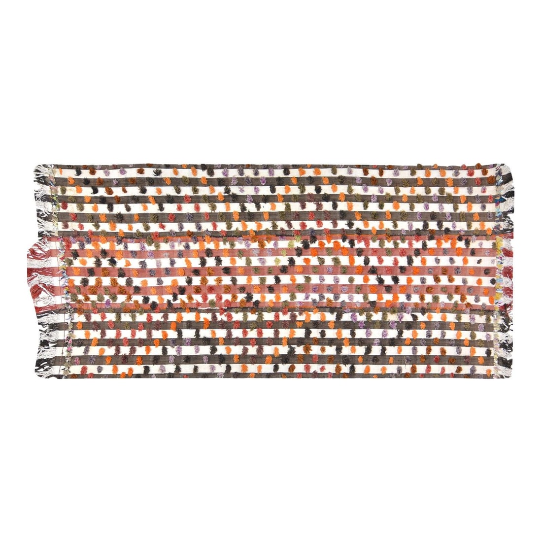 Turkish Wool Flatweave Kilim Rug 5x10'10: Turkish Wool Flatweave Kilim Rug 5x10'10 This vintage Turkish hand-knotted kilim is expertly flatwoven from wool using traditional techniques, combining enduring craftsmanship with a modern design sen