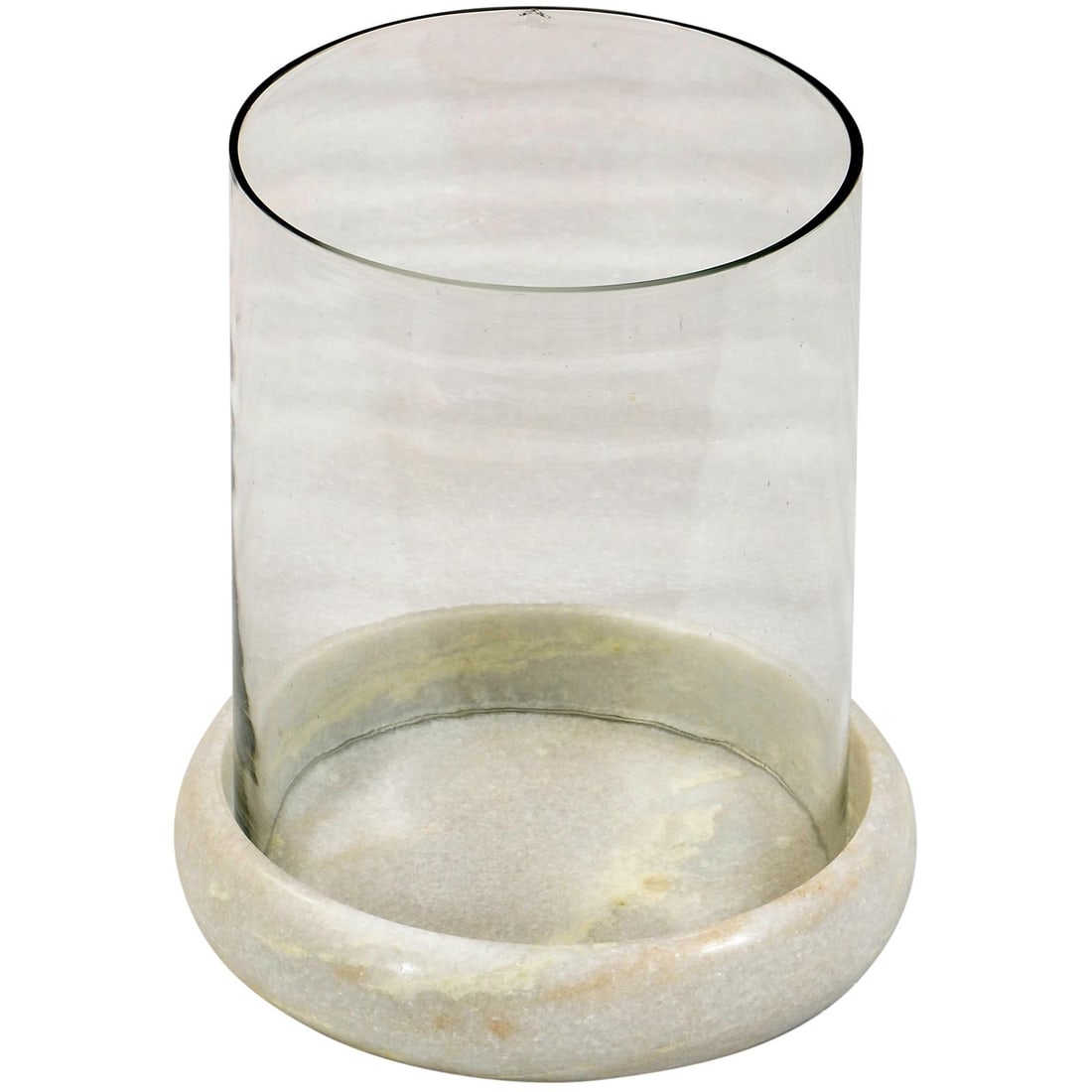 Isadora Glass Hundi Lamp with Clear Marble Base 11H 9W 9D (1 of 1)