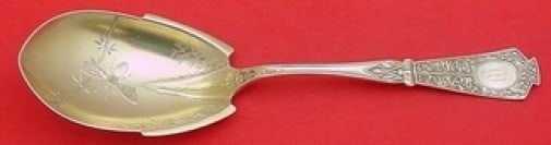 Seymour Duchess Sterling Silver Casserole Spoon Gold-Washed Bee 8 5/8" (1 of 5)