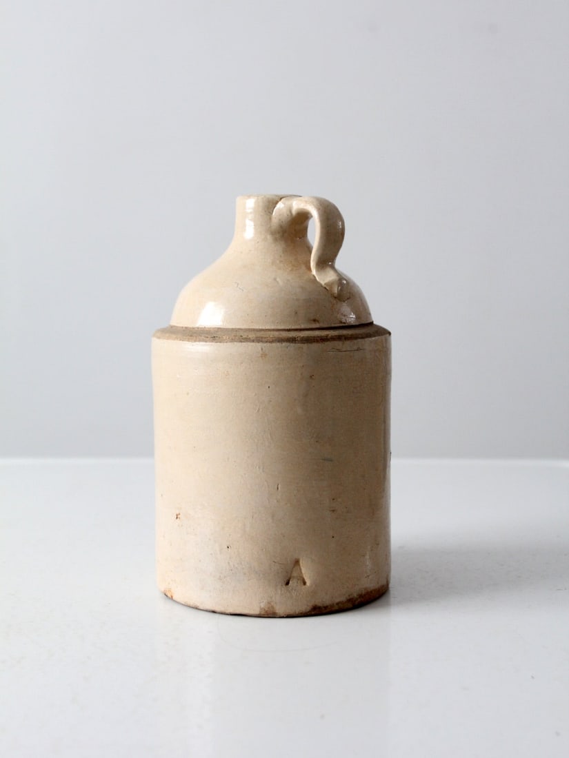 Antique American Stoneware Jug 1 Gallon with A Stamp (1 of 9)