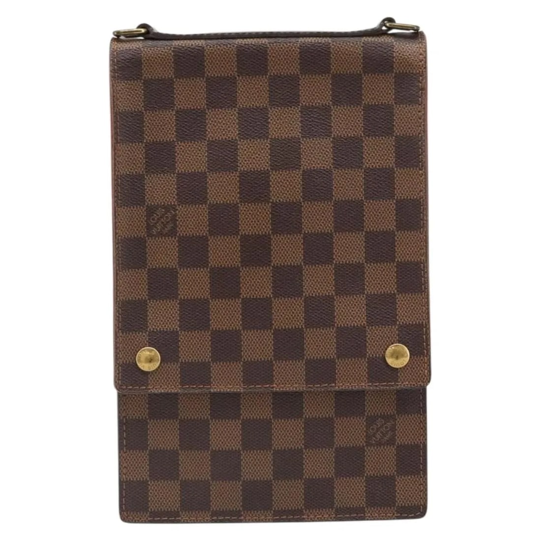 Louis Vuitton Portobello Messenger Canvas Handbag Brown: Louis Vuitton Portobello Messenger Canvas Handbag Brown Louis Vuitton Portobello Messenger in brown canvas. This women's bag is made in France and remains in good condition with visible signs of prior