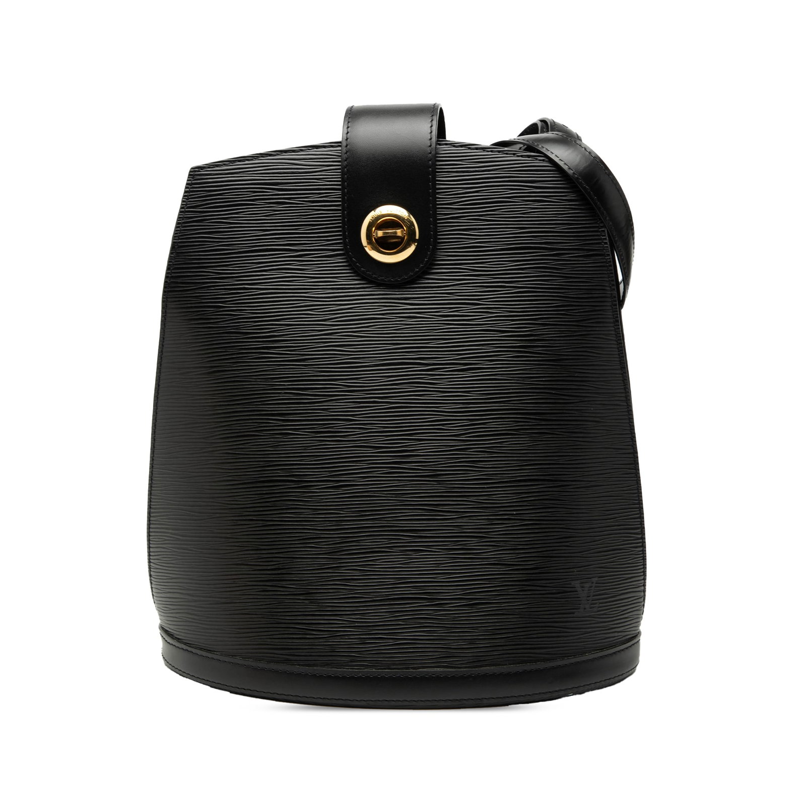 Louis Vuitton Epi Cluny Black Leather Shoulder Bag: Louis Vuitton Epi Cluny Black Leather Shoulder Bag This Louis Vuitton Epi Cluny bag is crafted from black epi leather and features an adjustable shoulder strap, a top strap with a twist lock closure, 