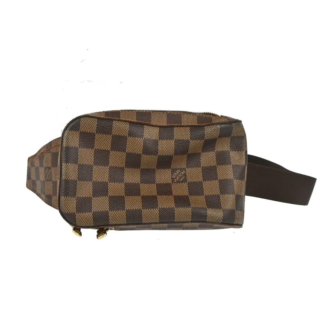 Louis Vuitton Geronimos Waist Bag Damier Canvas Brown: Louis Vuitton Geronimos Waist Bag Damier Canvas Brown Louis Vuitton Geronimos Waist bag in brown Damier canvas. This unisex vintage piece is made in Spain and remains in good condition overall, with v