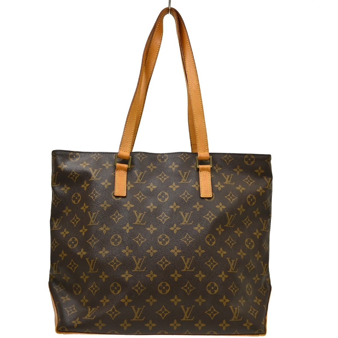 Louis Vuitton Cabas Mezzo Monogram Canvas Tote Bag M51151: Louis Vuitton Cabas Mezzo Monogram Canvas Tote Bag M51151 Vintage Louis Vuitton Cabas Mezzo tote bag in brown Monogram canvas with leather trim and double handles. This zip-top tote features a brown c