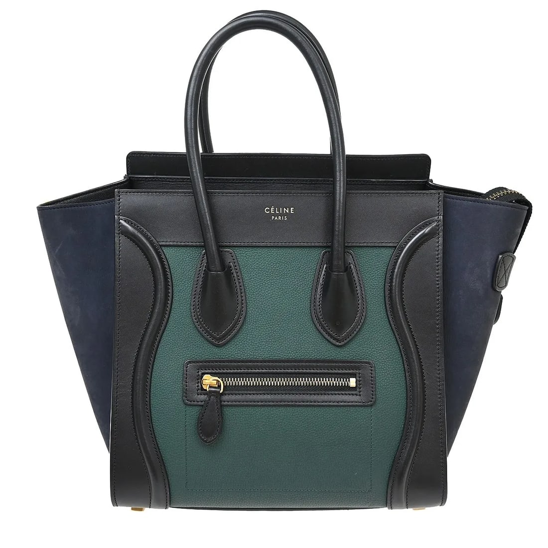Celine Tricolor Luggage Shoulder Bag Multicolor Leather: Celine Tricolor Luggage Shoulder Bag Multicolor Leather Celine Tricolor Shoulder Luggage bag in multicolour leather. This shoulder bag is made in Italy and remains in good condition, showing visible w