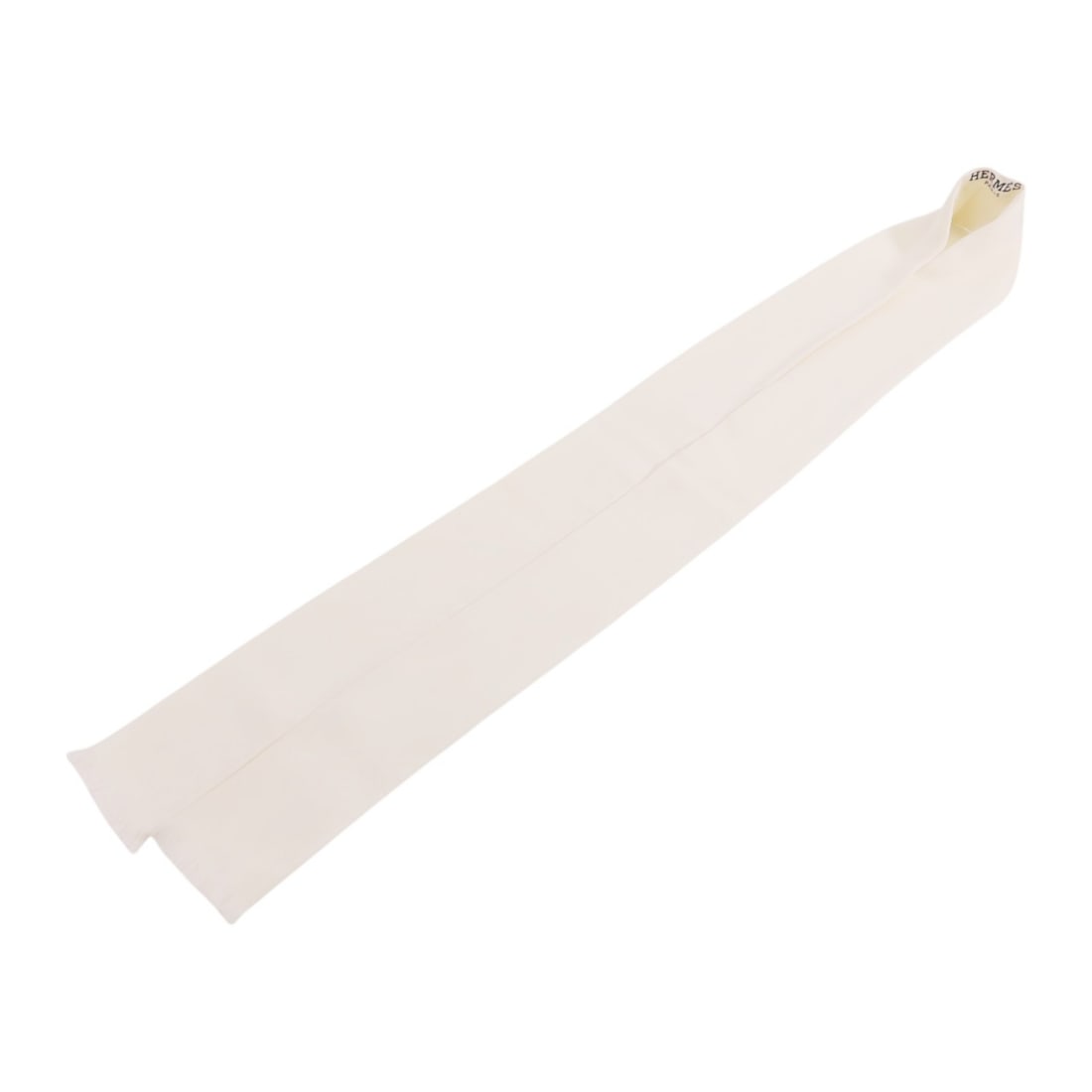 White Silk Scarf by Hermes France: White Silk Scarf by Hermes France This Hermes scarf is crafted from luxurious white silk and features a classic design. Made in France, it offers elegance and versatility, perfect for adding a sophist