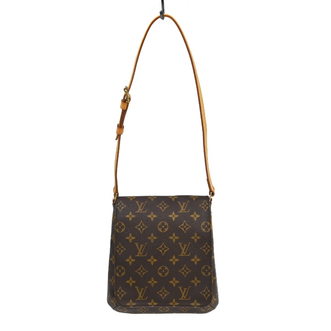 Louis Vuitton Musette Salsa Monogram Canvas Shoulder Bag M51258: Louis Vuitton Musette Salsa Monogram Canvas Shoulder Bag M51258 Vintage Louis Vuitton Musette Salsa short shoulder bag in brown Monogram canvas with leather trim. This medium shoulder bag features a f