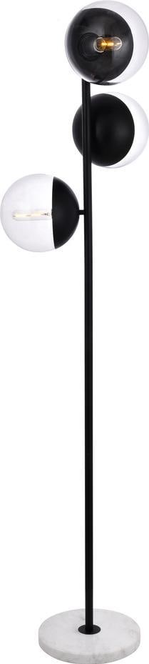 Elegant Lighting Modern Eclipse Black Floor Lamp 65.5 in Transitional Style: Elegant Lighting Modern Eclipse Black Floor Lamp 65.5 in Transitional Style Illuminate your space with the Modern Eclipse Black Floor Lamp, a stunning addition that combines functionality and elegance