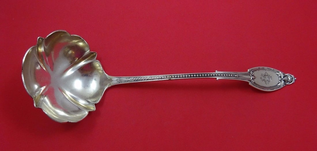 Albert Coles Kenilworth Sterling Silver Soup Ladle Fancy Bowl 11.5": Albert Coles Kenilworth Sterling Silver Soup Ladle Fancy Bowl 11.5" This elegant soup ladle is crafted from sterling silver and produced by Albert Coles. Part of the Kenilworth collection, it features