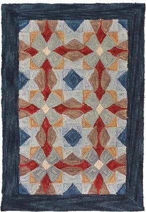 Artisan Copeland 3x5 Wool Rug Quilt Design (1 of 1)