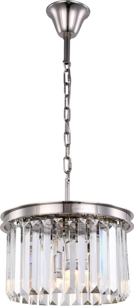 Elegant Lighting Sydney Pendant Light with Royal-Cut Crystals: Elegant Lighting Sydney Pendant Light with Royal-Cut Crystals Illuminate your space with the Sydney Pendant Light, featuring exquisite royal-cut crystals that beautifully reflect light. This pendant s