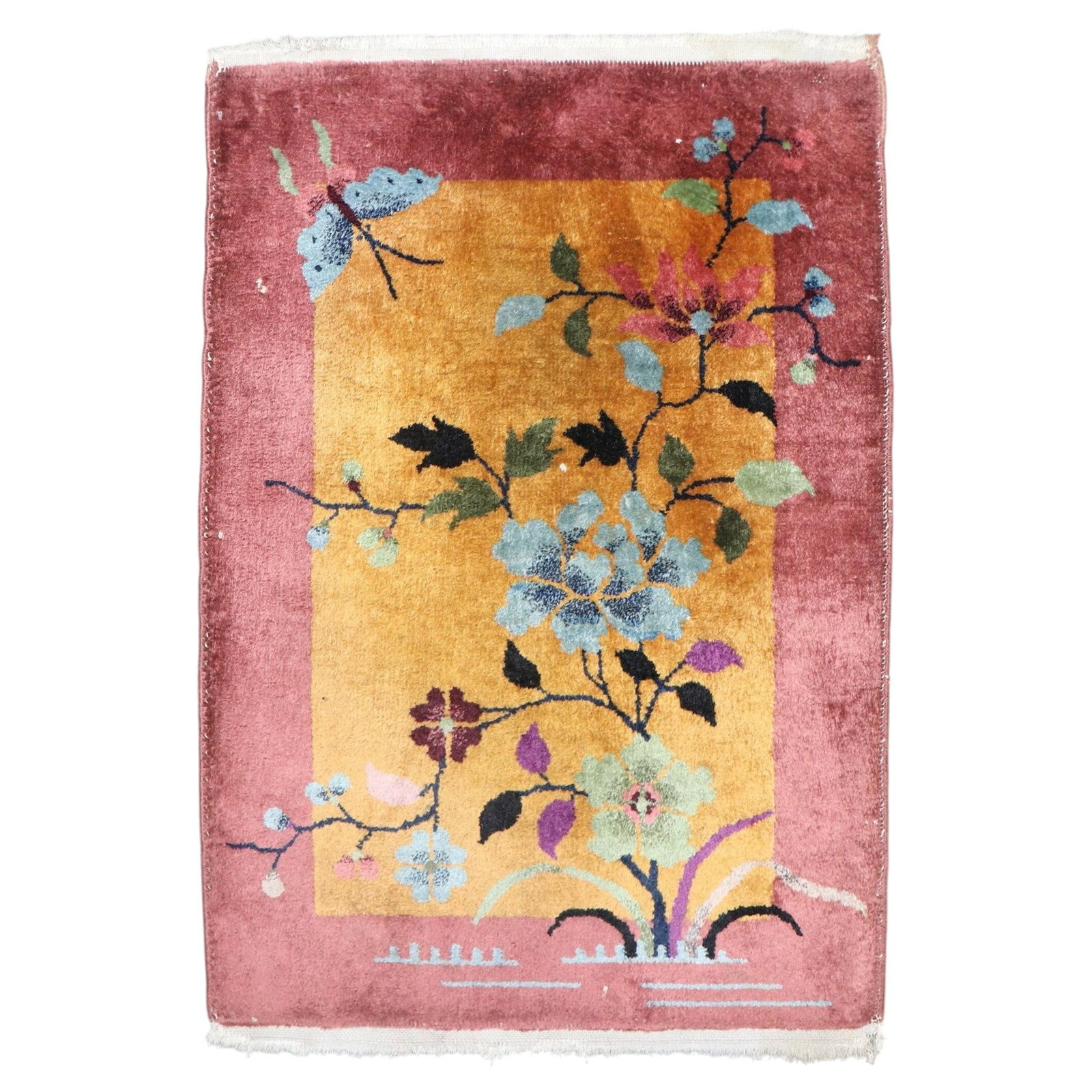 Chinese Art Deco Hand Knotted Wool Rug 2 x 3 (1 of 6)