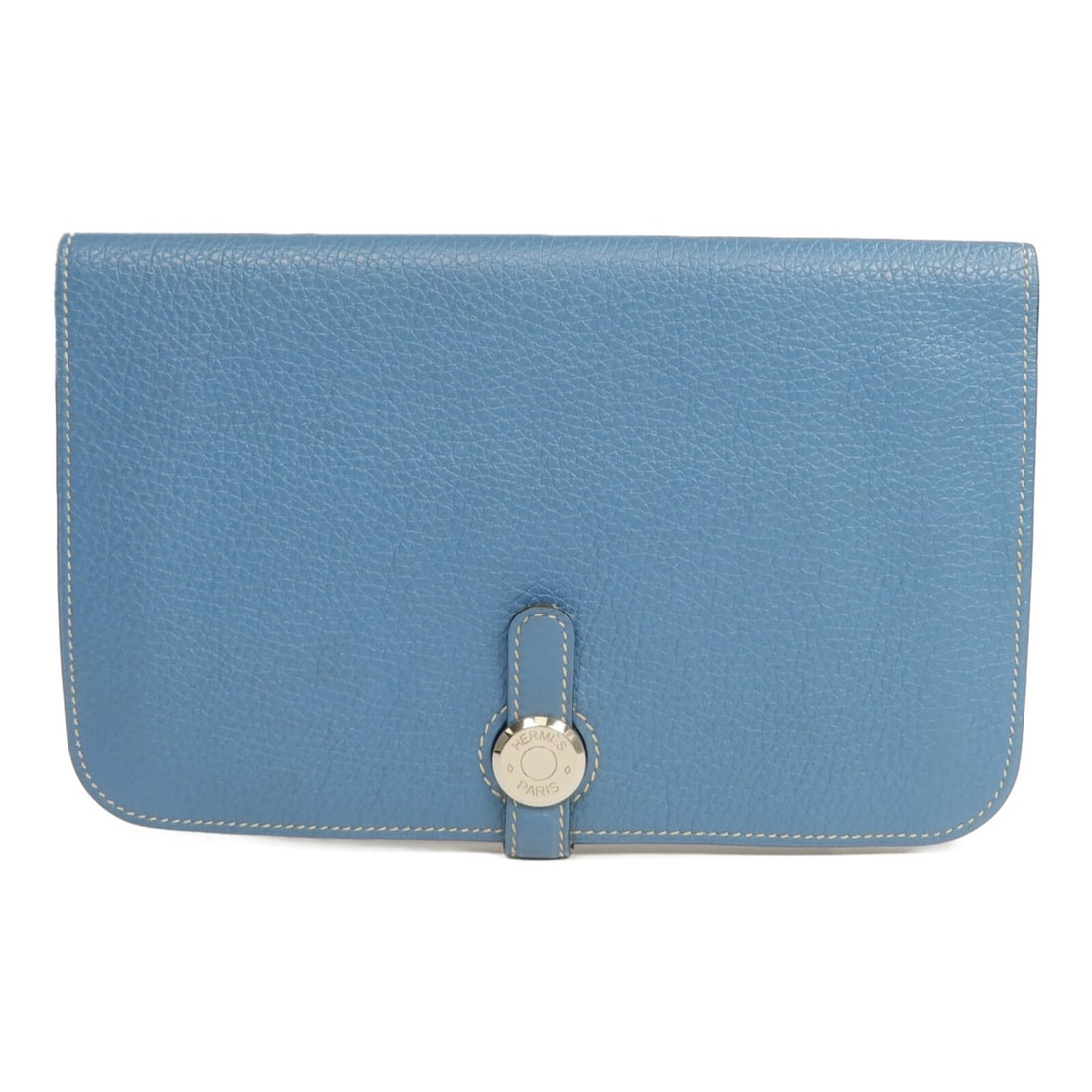 Hermes Dogon GM Bleu Jean Togo Leather Long Wallet (1 of 18)