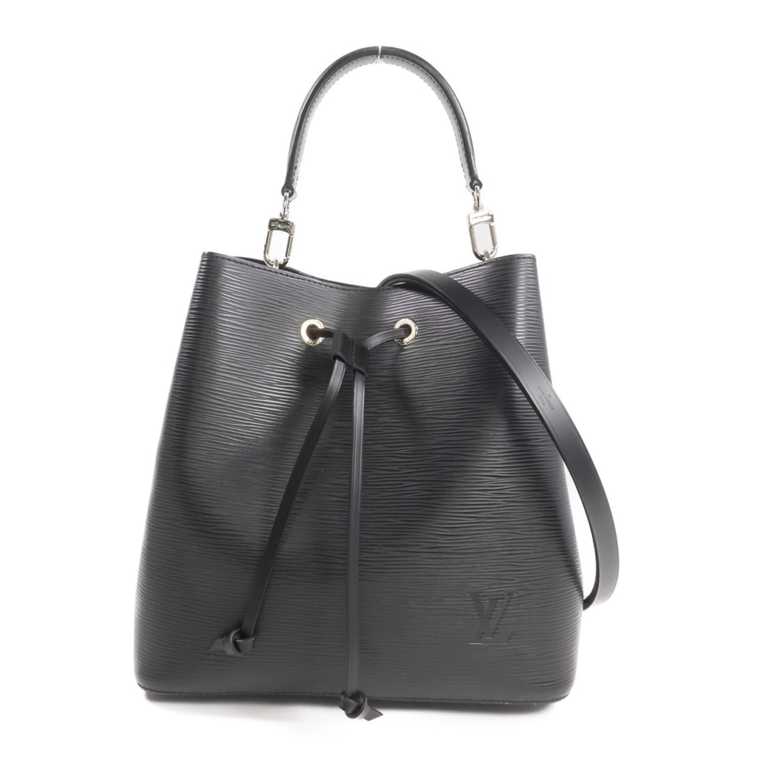 Louis Vuitton Neo Noe MM Black Epi Leather Two Way Shoulder Bag M54366: Louis Vuitton Neo Noe MM Black Epi Leather Two Way Shoulder Bag M54366 This Louis Vuitton Neo Noe MM 2-way shoulder bag is crafted from black Epi calfskin leather and features a versatile design that 