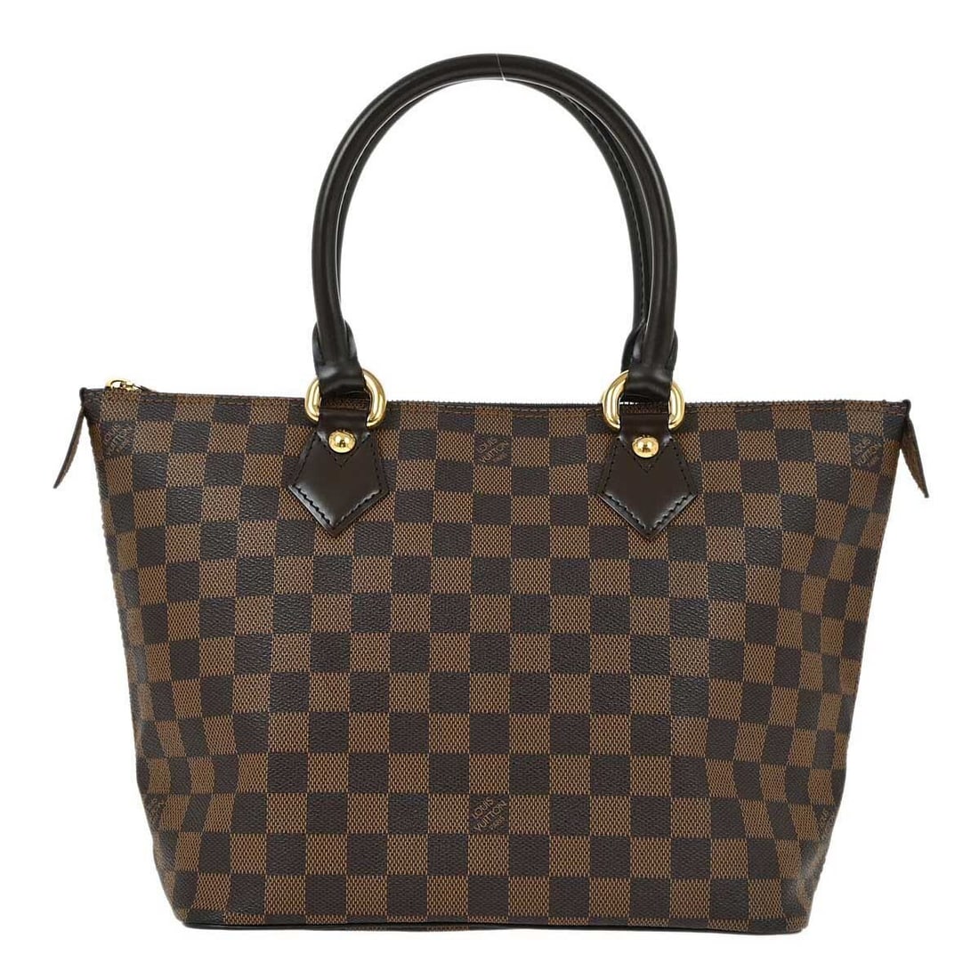 Louis Vuitton Saleya PM Damier Ebene Tote N51183: Louis Vuitton Saleya PM Damier Ebene Tote N51183 Louis Vuitton Saleya PM tote handbag in Damier Ebene canvas with leather trim and double handles. This medium tote features a zip closure, logo accents