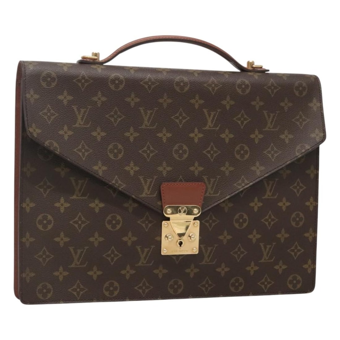 Louis Vuitton Monogram Canvas Porte Documents Bandouliere Business Bag M53338 (1 of 18)