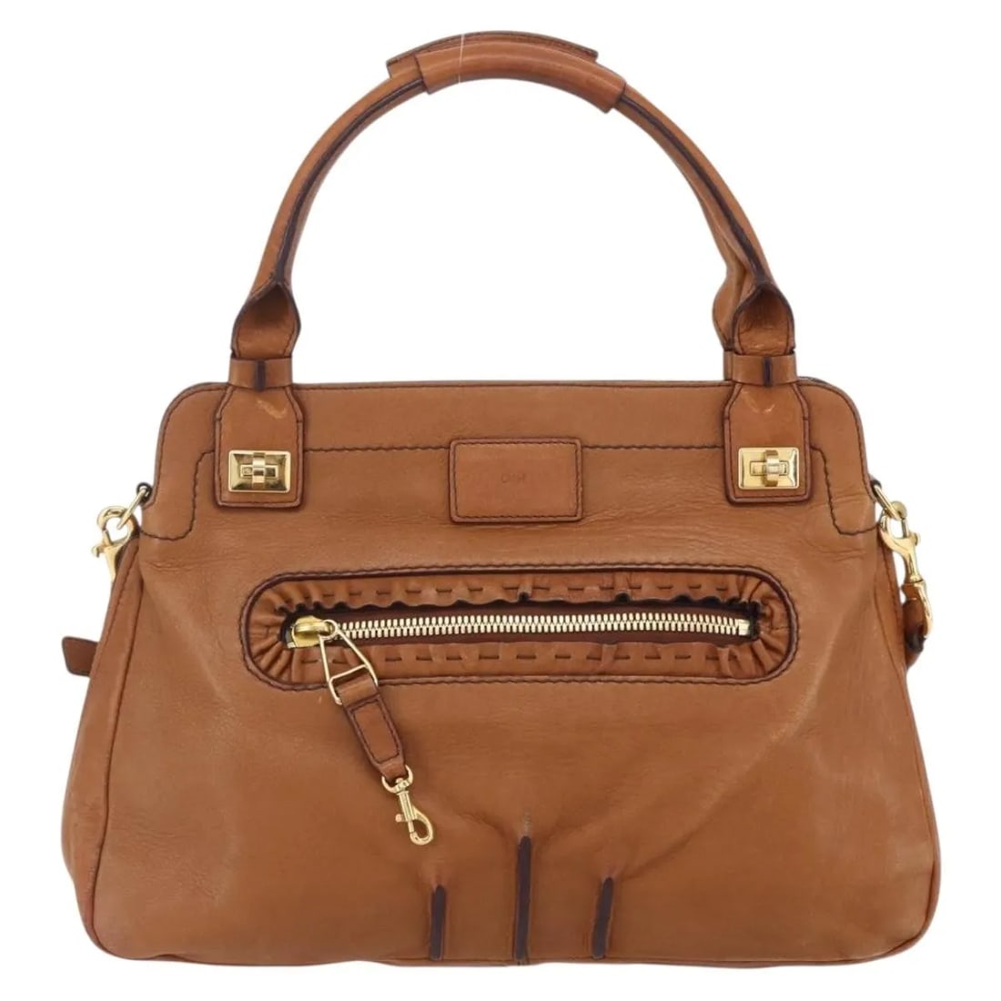 Chloe Margaret Brown Leather Handbag 33cm x 24cm x 6cm: Chloe Margaret Brown Leather Handbag 33cm x 24cm x 6cm This pre-owned Chloe Margaret handbag is crafted from brown leather and features a spacious design. It is intended for female users and originate