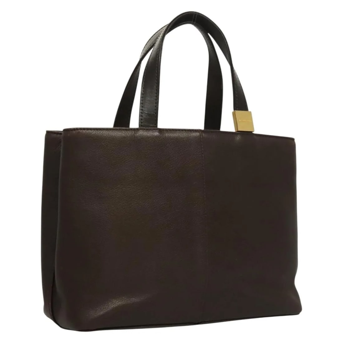 Burberry Vintage Brown Leather Handbag 25cm x 19cm x 11cm: Burberry Vintage Brown Leather Handbag 25cm x 19cm x 11cm This Burberry vintage handbag is crafted from brown leather and designed for women. It features a classic shape with metal fittings and offers