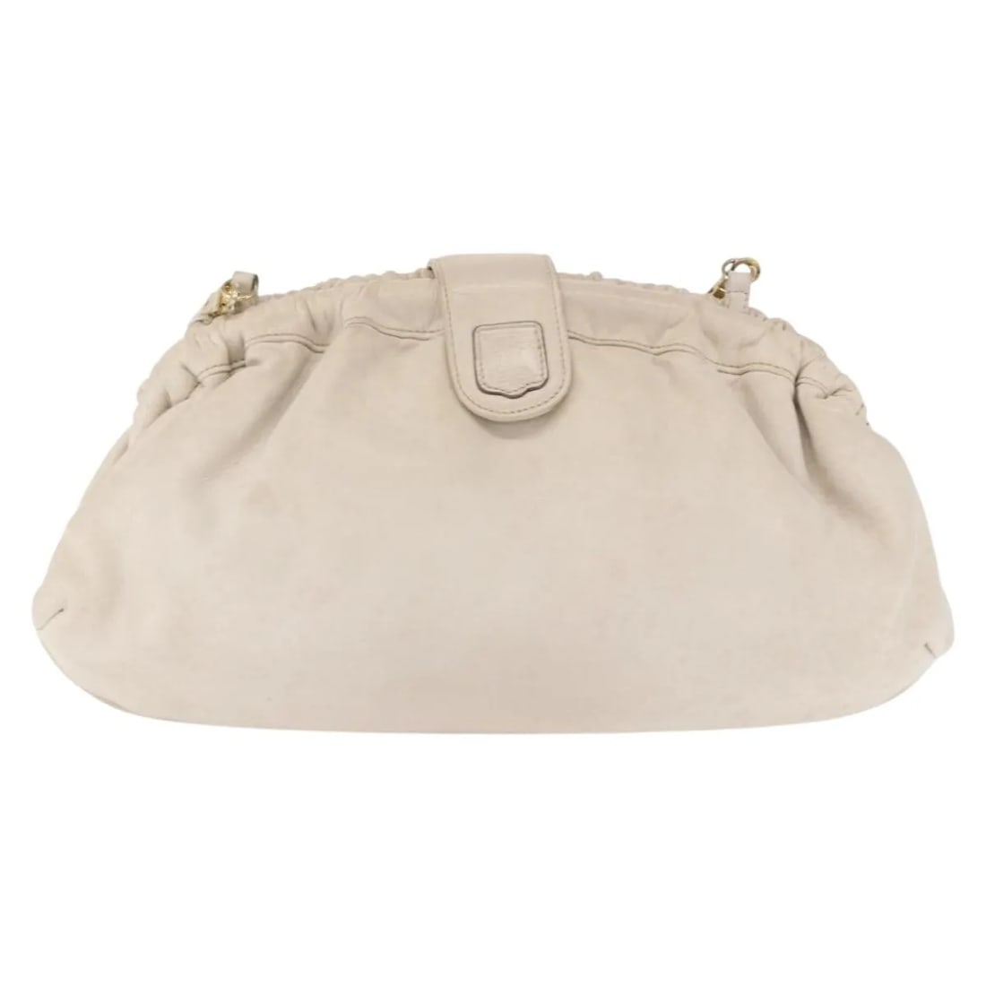 White Leather Shoulder Bag Celine Vintage France: White Leather Shoulder Bag Celine Vintage France This Celine vintage shoulder bag is crafted from white leather and features a classic design for women. The bag was made in France and shows signs of u