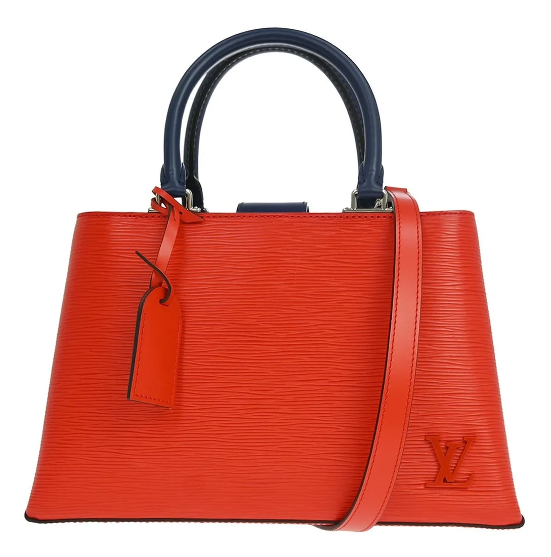 Louis Vuitton Kleber Red Epi Leather Handbag: Louis Vuitton Kleber Red Epi Leather Handbag Louis Vuitton Kleber handbag in red Epi leather. This piece is in good overall condition with scratches and scuffs to the exterior and dirtiness to the int