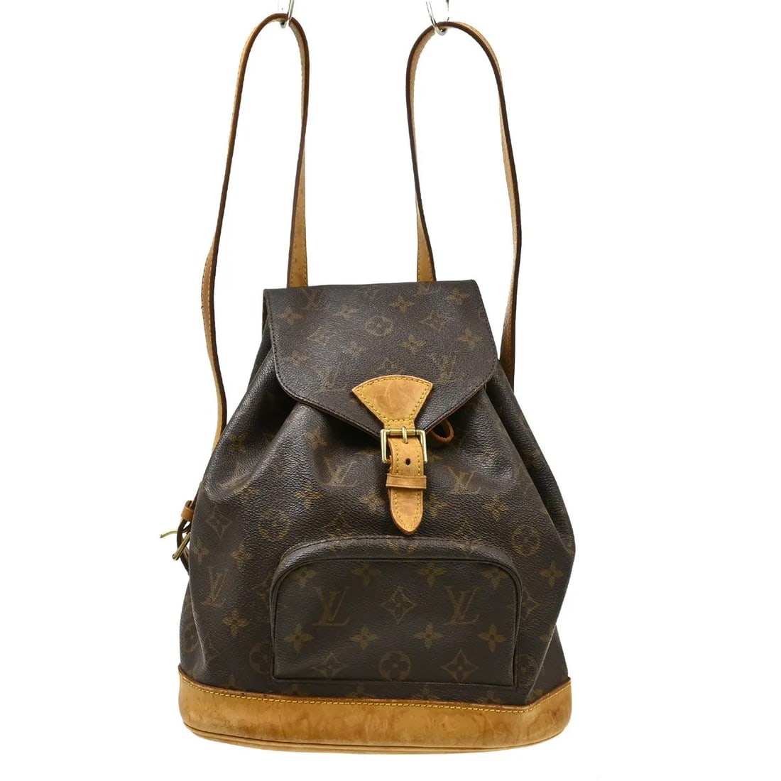 Louis Vuitton Vintage Montsouris Unisex Brown Canvas Backpack: Louis Vuitton Vintage Montsouris Unisex Brown Canvas Backpack Vintage Louis Vuitton Montsouris in brown monogram canvas. This unisex bag is made in France and shows fair vintage condition with visible