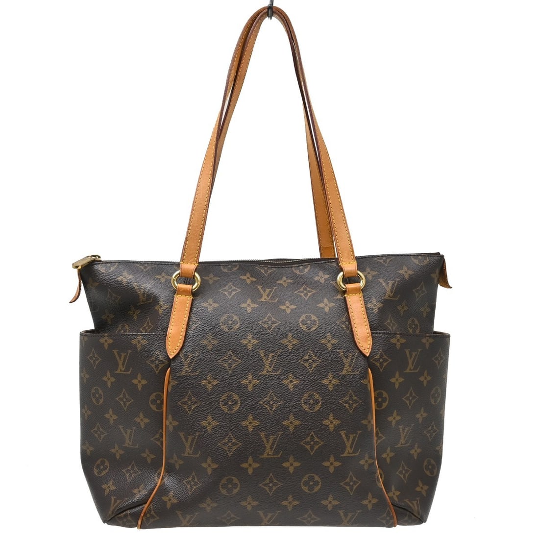 Louis Vuitton Totally MM Monogram Shoulder Tote Bag M56689: Louis Vuitton Totally MM Monogram Shoulder Tote Bag M56689 Vintage Louis Vuitton Totally MM shoulder bag in the Monogram line, styled with double leather handles, a zip closure, and multiple interior 