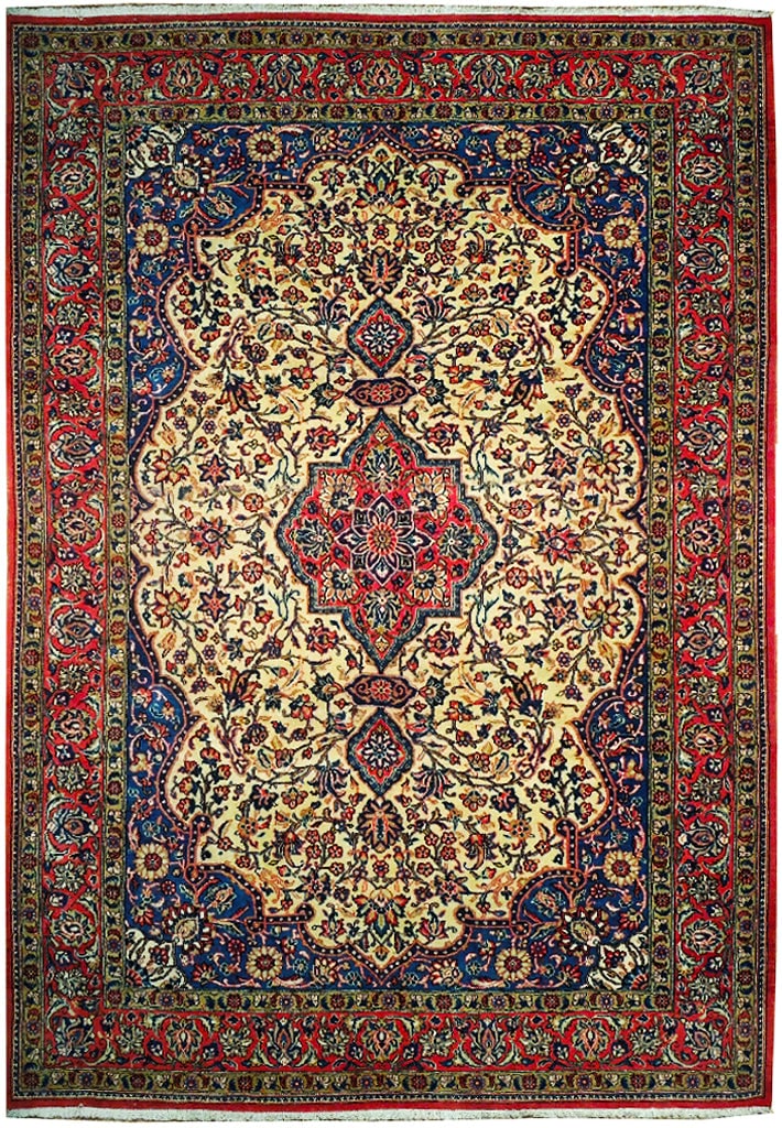 Handcrafted 7'2 x 11' Persian Tabriz Rug (1 of 6)