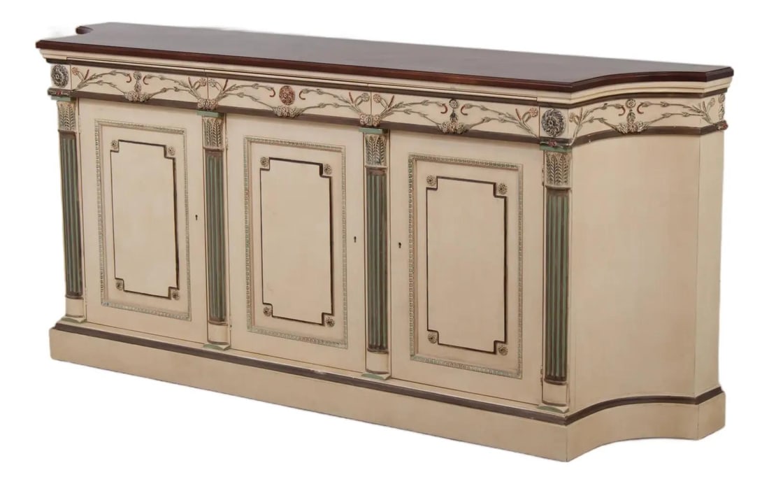 Historic Newport mahogany sideboard with walnut top and inlay (1 of 10)