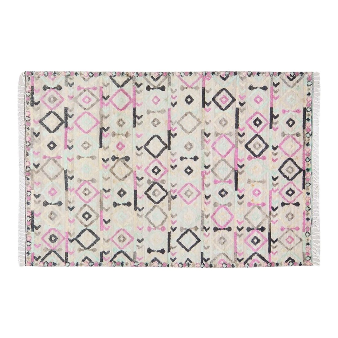 Modern Hand-Knotted Wool Moroccan Rug Gray 6'9" x 10'2": Modern Hand-Knotted Wool Moroccan Rug Gray 6'9" x 10'2" This hand-knotted Moroccan wool rug is crafted using traditional techniques, offering a blend of timeless artistry and modern design. The rug is