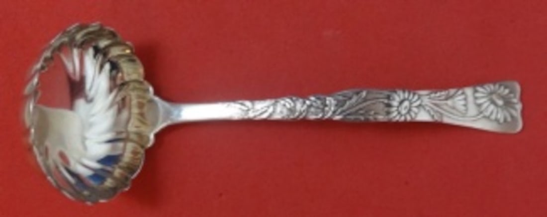 Tiffany Vine Sterling Silver Gravy Ladle 7 Inch Daisy Motif (1 of 2)