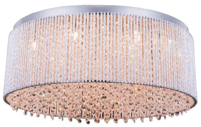 Elegant Lighting Influx Chrome Flush Mount Light 14 Bulbs G9 (1 of 1)