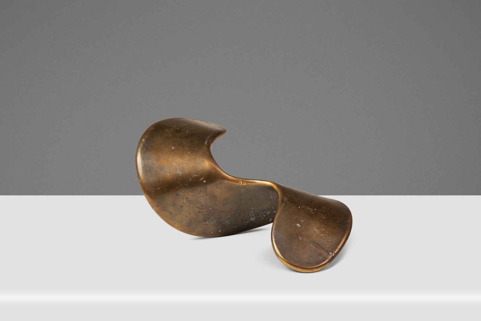 Unique Solid Bronze Abstract Sculpture Torn Fragment by Mark Leblanc Tabletop Art (1 of 18)