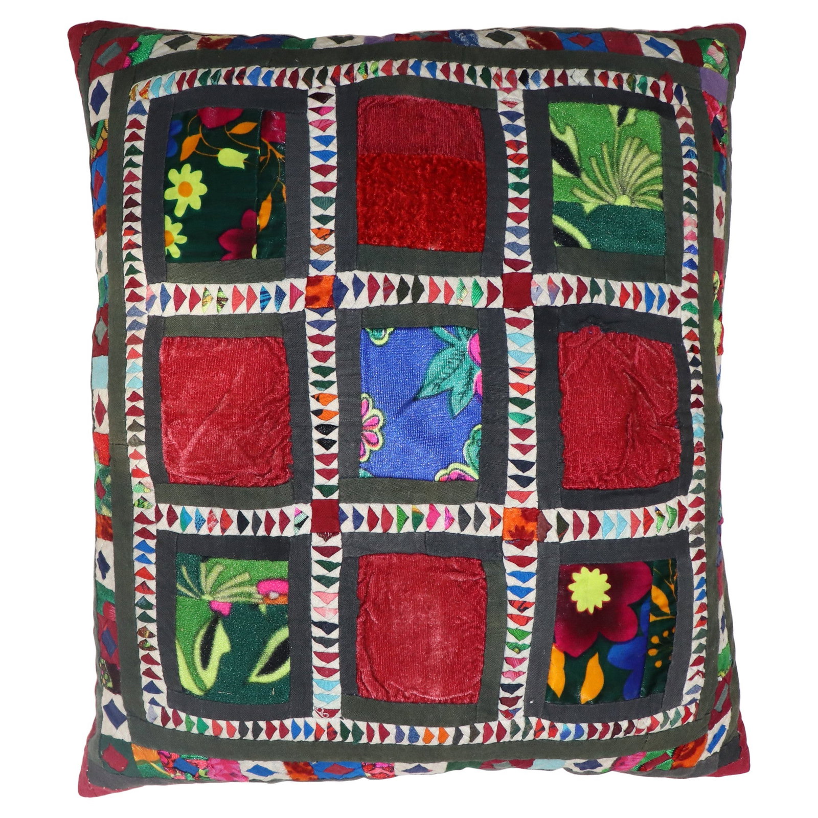 Bohemian Suzani Textile Accent Pillow 15 x 18 (1 of 4)