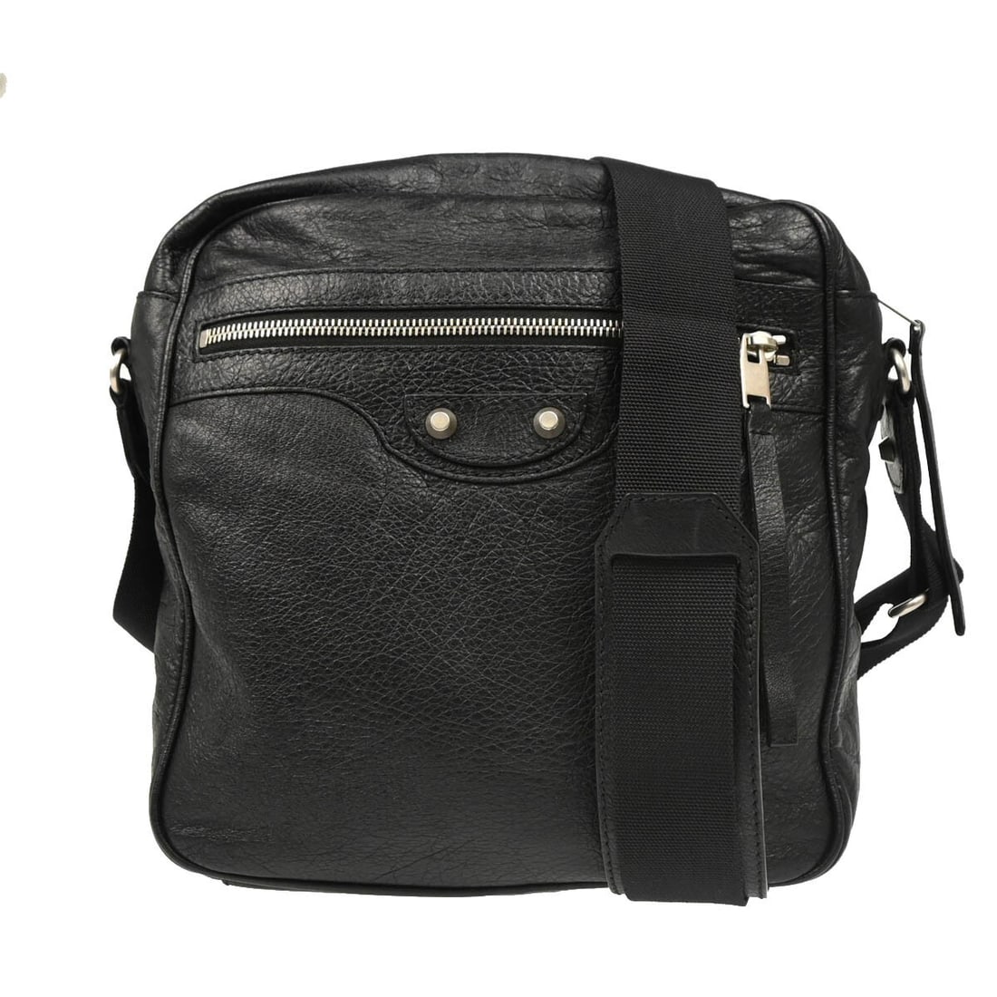 Balenciaga 390925 Black Sheepskin Messenger Bag with Dust Bag (1 of 10)
