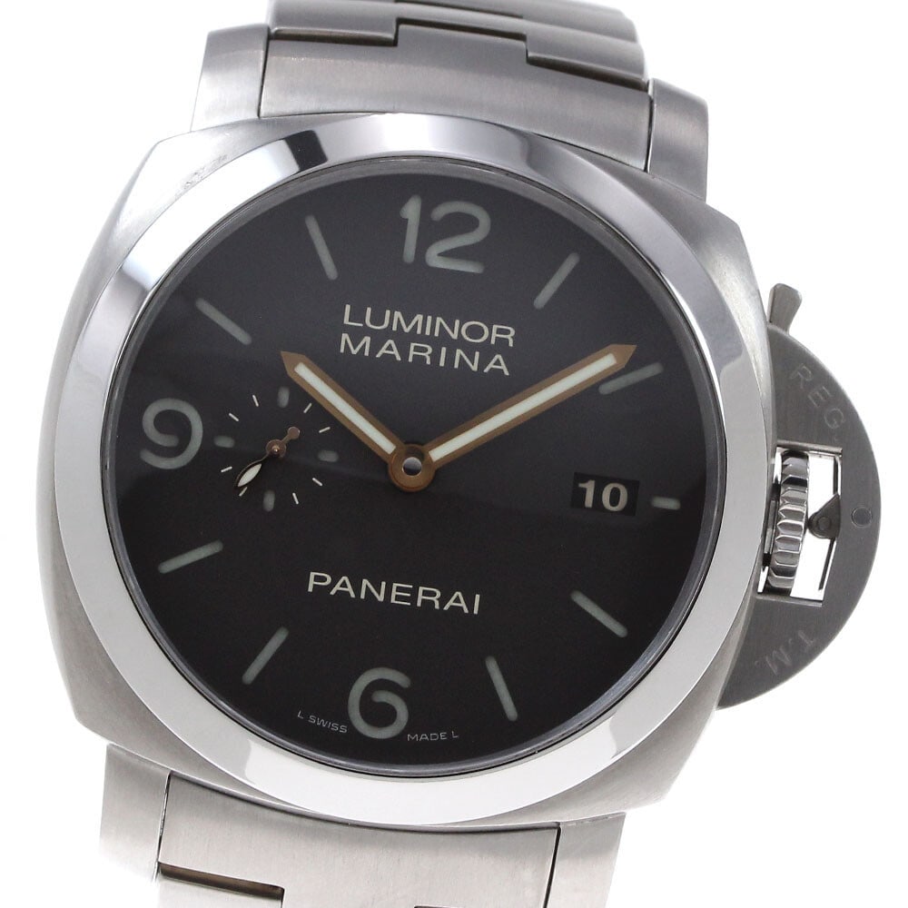PANERAI Luminor Marina 1950 PAM00352 Men's Automatic Watch Titanium Brown Dial: PANERAI Luminor Marina 1950 PAM00352 Men's Automatic Watch Titanium Brown Dial Presenting the PANERAI PAM00352 Luminor Marina 1950 3 Days Men's Watch, a sophisticated timepiece characterized by its ro