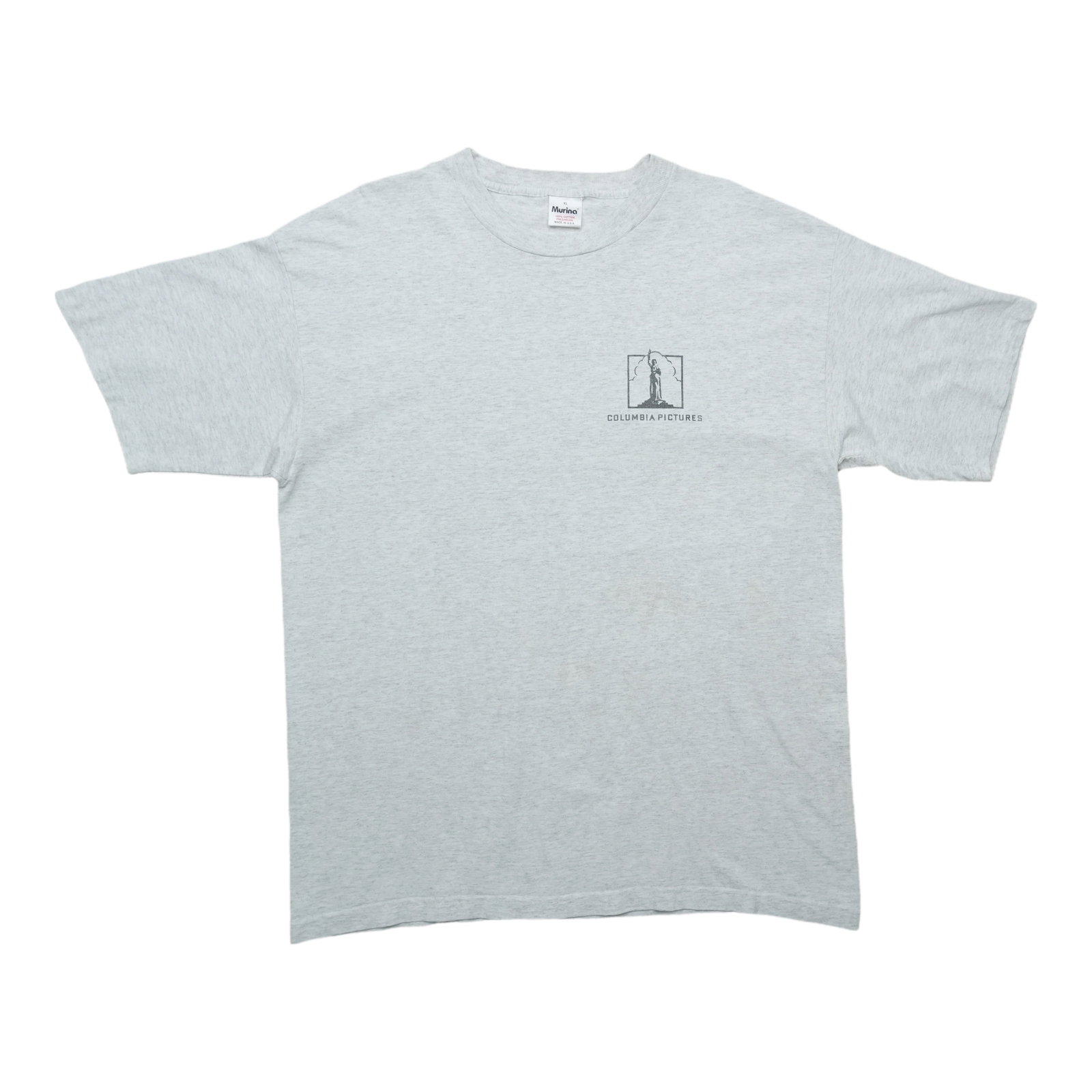 Vintage 1990s Grey Columbia Pictures Cotton Graphic Shirt (1 of 5)