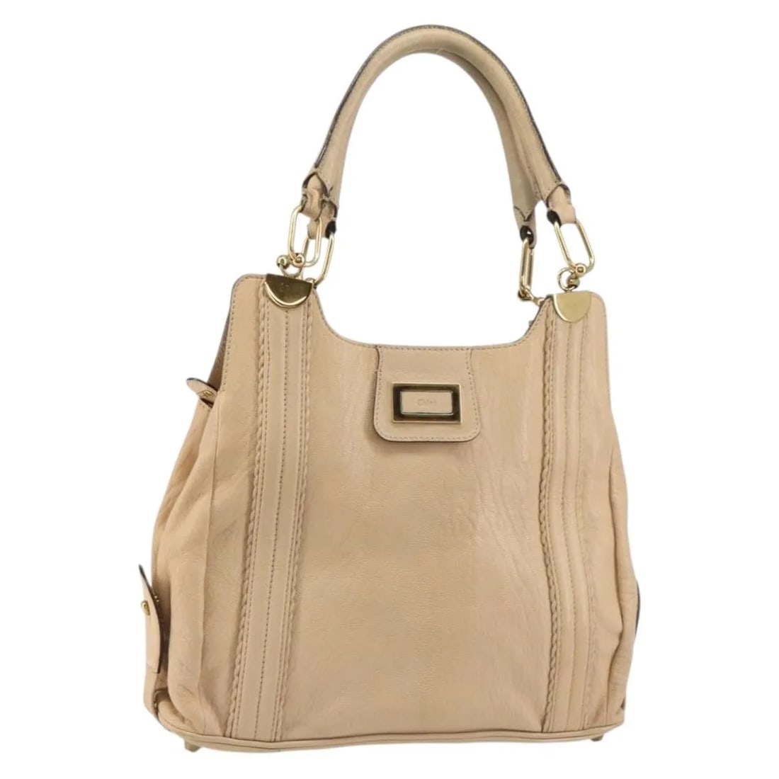 Chloe Vintage Beige Leather Tote Bag 32cm x 29cm x 8cm (1 of 18)
