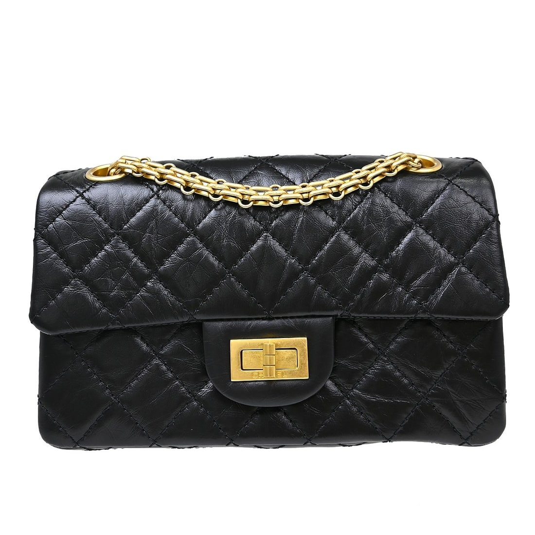 CHANEL Classic Mademoiselle Lock Small Black Lambskin Shoulder Bag: CHANEL Classic Mademoiselle Lock Small Black Lambskin Shoulder Bag Chanel Mademoiselle Lock shoulder bag in black lambskin with a matelasse quilted exterior and flap turnlock closure. This small women
