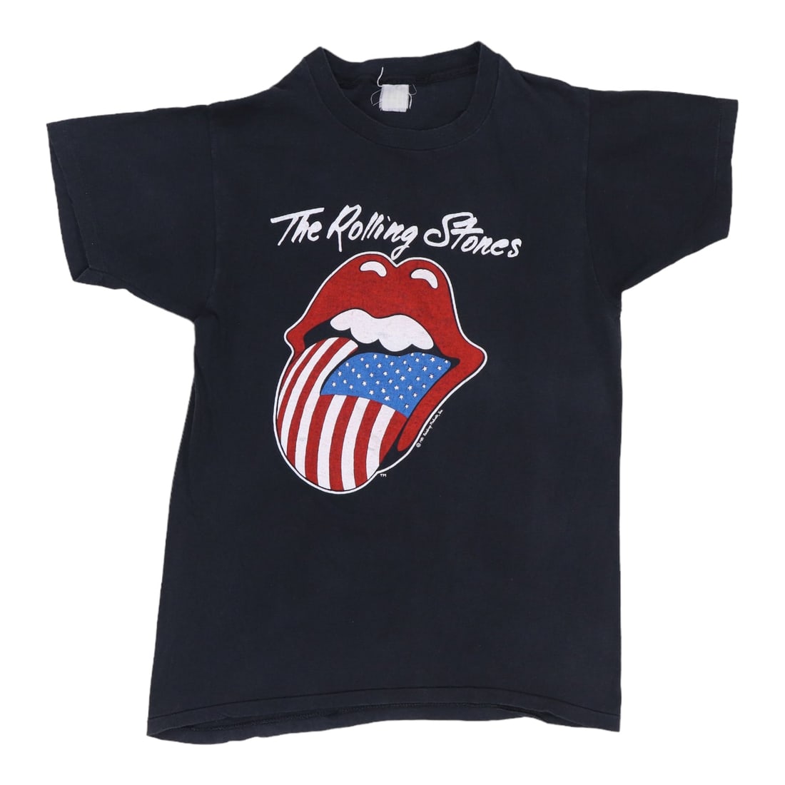 Vintage 1981 Rolling Stones North American Tour Cotton T Shirt Black (1 of 6)