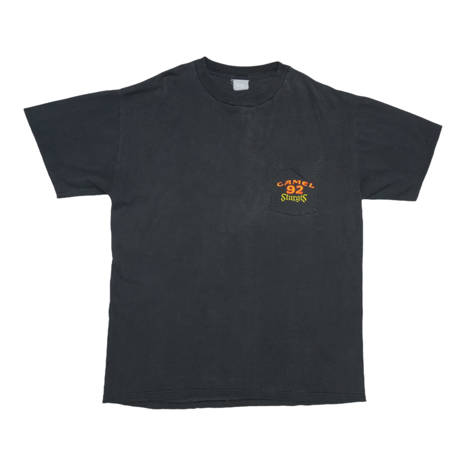 Vintage 1992 Camel Sturgis Cotton Black Graphic Shirt (1 of 7)