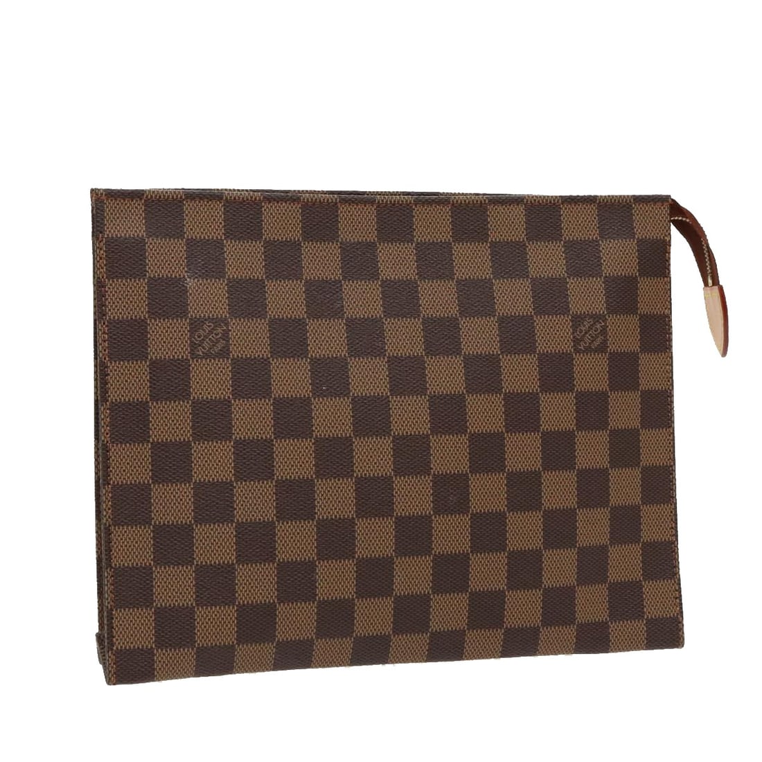 Louis Vuitton N47543 Damier Ebene Canvas Pouch Poche Toilette 26: Louis Vuitton N47543 Damier Ebene Canvas Pouch Poche Toilette 26 Louis Vuitton Damier Ebene Poche Toilette 26 pouch in Damier Ebene canvas, made in France. This pouch shows reasonable wear and tear co