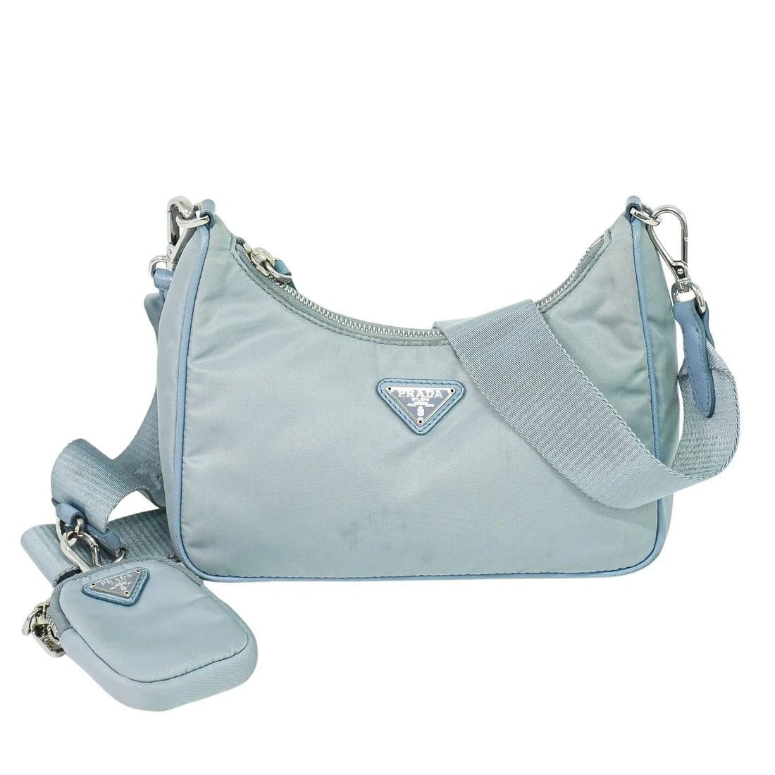 Prada Re-Edition 2005 Blue Nylon Shoulder Bag Italy (1 of 18)
