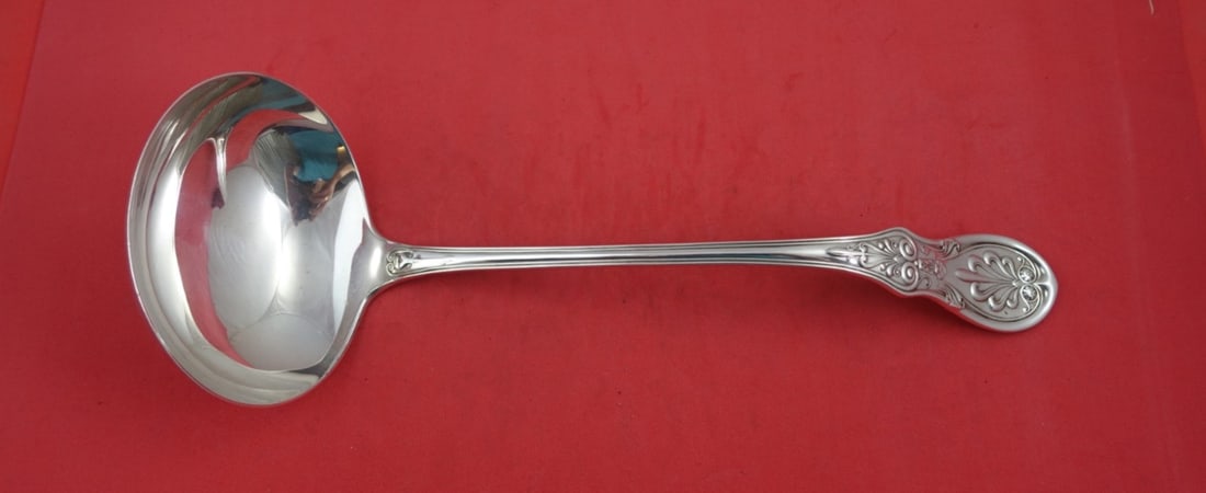 Tiffany & Co. Saratoga Sterling Silver Soup Ladle 13.5 Inch: Tiffany & Co. Saratoga Sterling Silver Soup Ladle 13.5 Inch This exquisite soup ladle from the Saratoga pattern by Tiffany & Co. showcases timeless elegance and craftsmanship. Made of high-quality ste