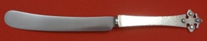 Old Newbury Crafters Crusader Sterling Silver Dinner Knife 10" (1 of 2)