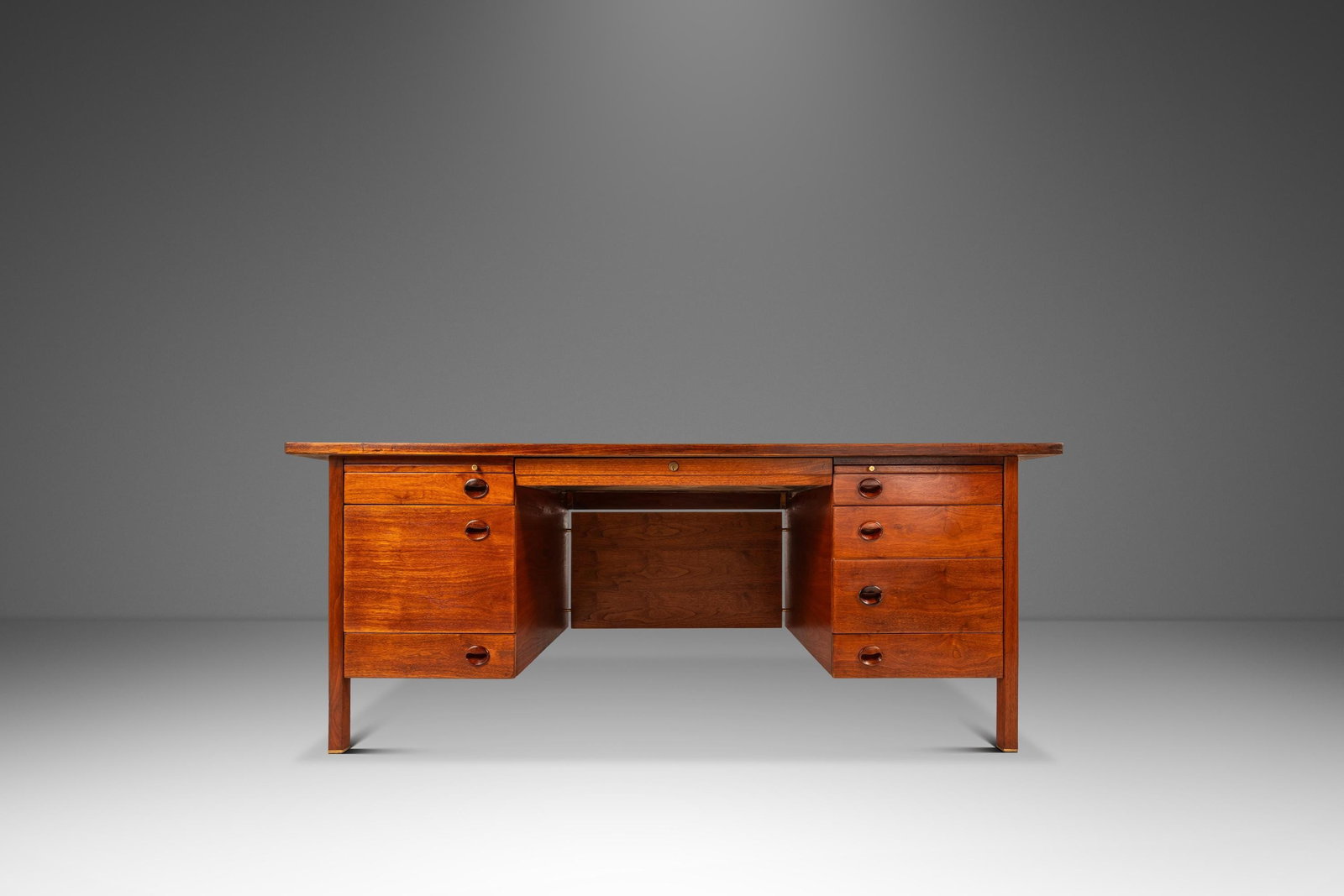 Edward Wormley Dunbar walnut executive desk 1950s (1 of 18)