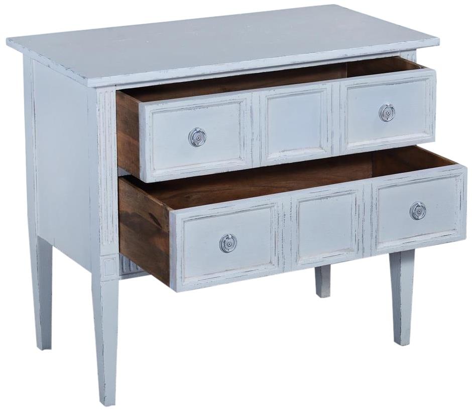 Eliot White Chest Solid Wood Transitional Style (1 of 5)