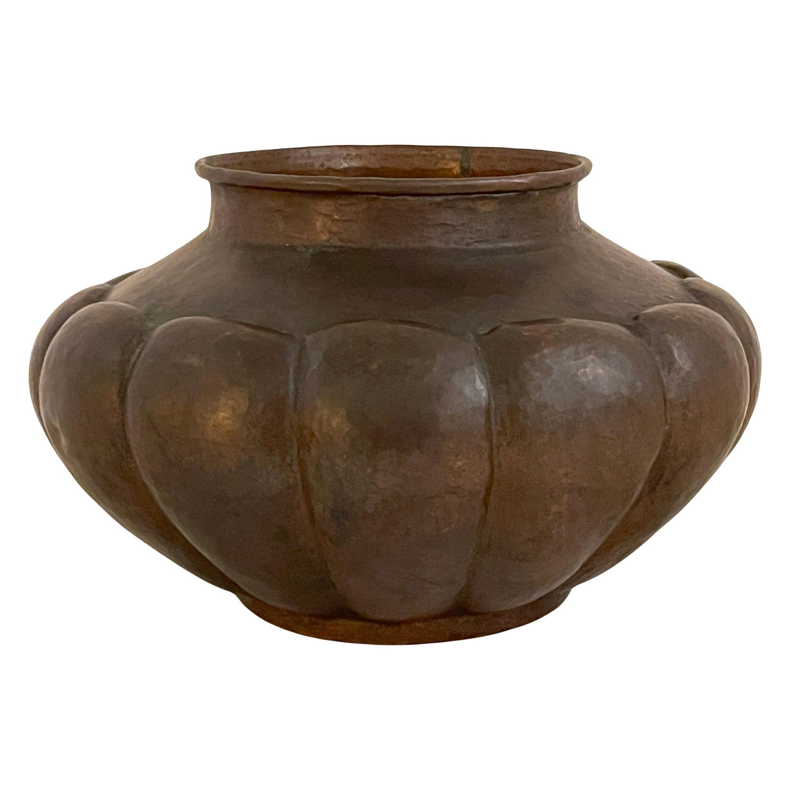 Roycroft Arts & Crafts Copper Forged Bulbous Vase 1905 Roycroft Inn Authentic (1 of 9)