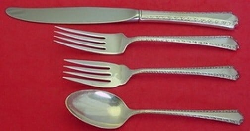 Wallace Larkspur Sterling Silver 4-Piece Place Setting (1 of 2)